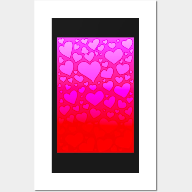 BUBBLY HEART GRADIENT GREETING CARD PLUS Wall Art by KO-of-the-self